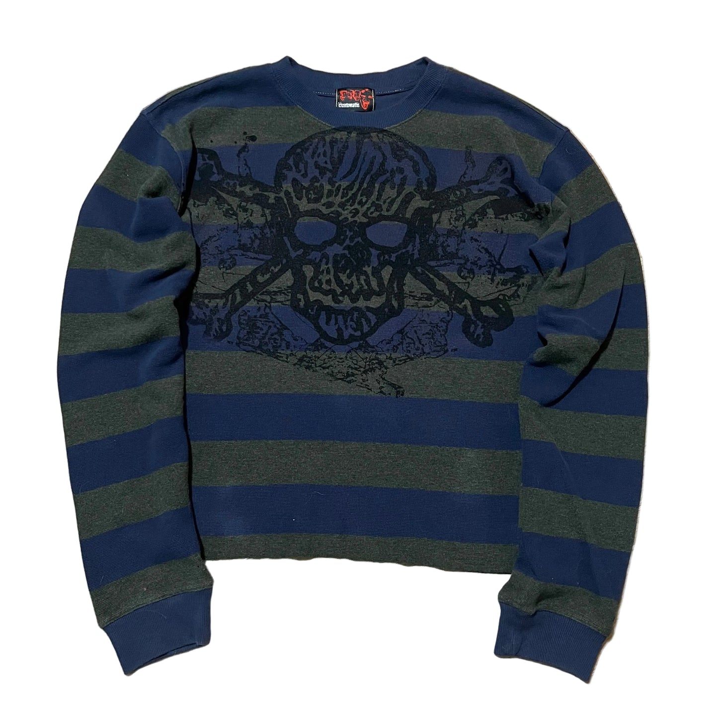 crossbones striped longsleeve